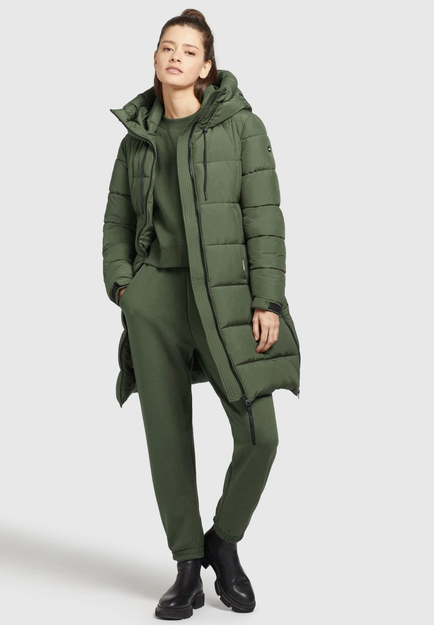 Khujo YoumaCappotto InvernaleOlivgrün Donna Cappotti KH121U153-N11 5 Khujo YoumaCappotto InvernaleOlivgrün Donna Cappotti KH121U153-N11 - immagine 5