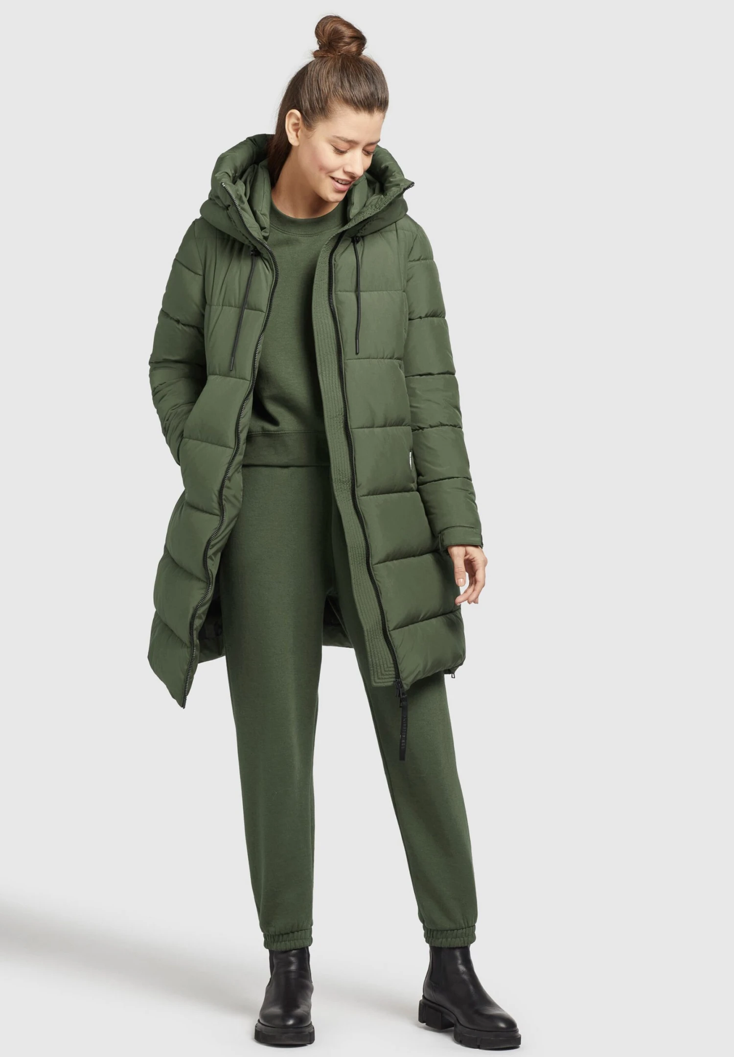 Khujo YoumaCappotto InvernaleOlivgrün Donna Cappotti KH121U153-N11 2 Khujo YoumaCappotto InvernaleOlivgrün Donna Cappotti KH121U153-N11 - immagine 2