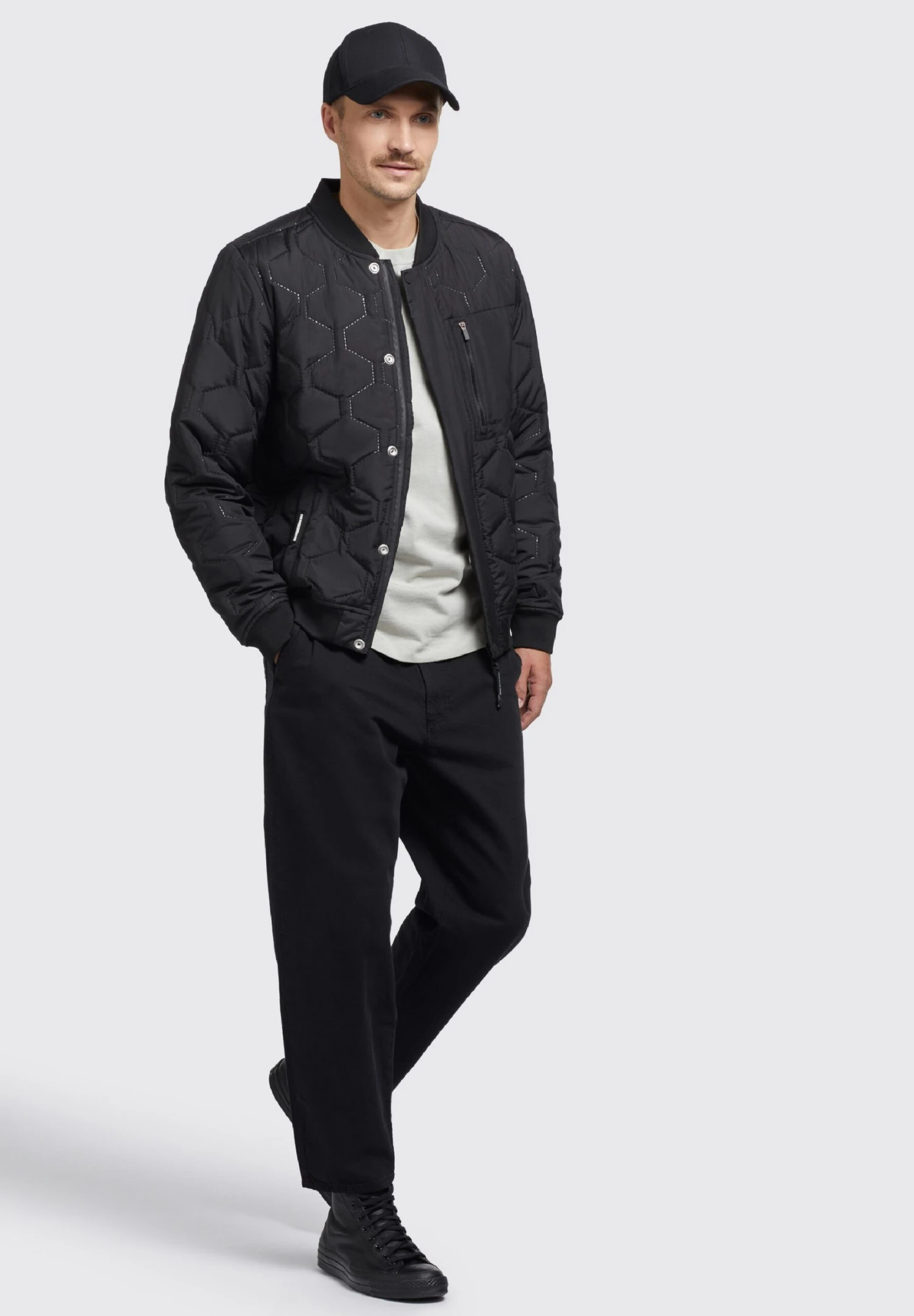 Khujo CarlsonGiacca Da Mezza StagioneSchwarz Uomo Giacche KH122T0ES-Q11 4 Khujo CarlsonGiacca Da Mezza StagioneSchwarz Uomo Giacche KH122T0ES-Q11 - immagine 4