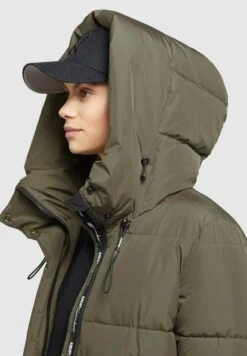 Khujo Soulani2Cappotto InvernaleKhaki Grün Donna Cappotti KH121U14C-N11 -Vendite Khujo c684facb7c084758838f00abae947f44