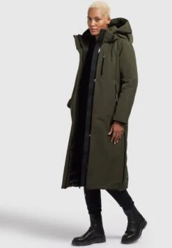 Khujo LofiCappotto InvernaleDunkelgrün Donna Cappotti KH121U1CX-M11 -Vendite Khujo c89ebdcae82a4dee91d4e34625e01281