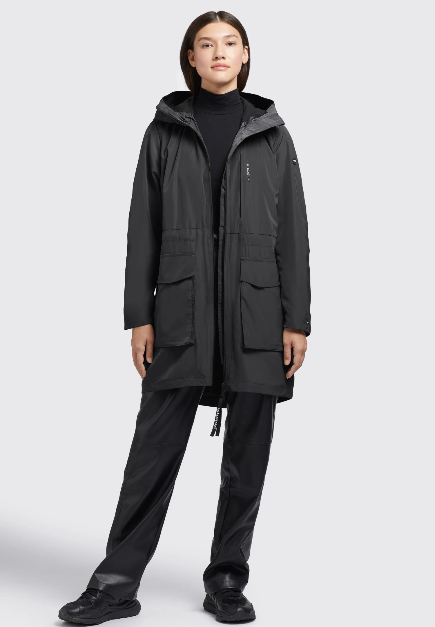 Khujo Mantel Ging - Cappotto Corto - Schwarz 2 Khujo Mantel Ging - Cappotto Corto - Schwarz - immagine 2