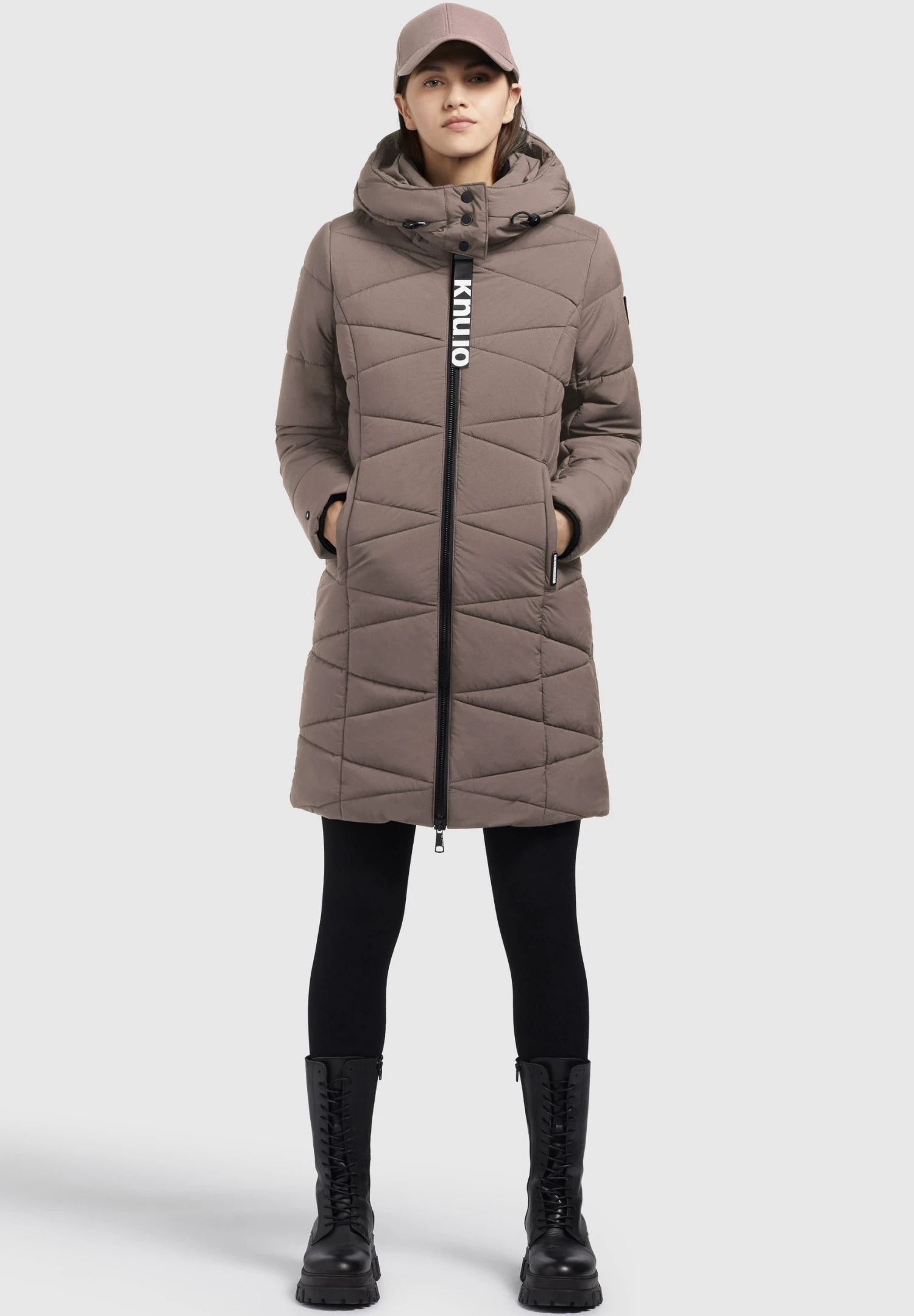 Khujo Fitt2 LightCappotto InvernaleTaupe Donna Cappotti KH121U1DB-C11 2 Khujo Fitt2 LightCappotto InvernaleTaupe Donna Cappotti KH121U1DB-C11 - immagine 2
