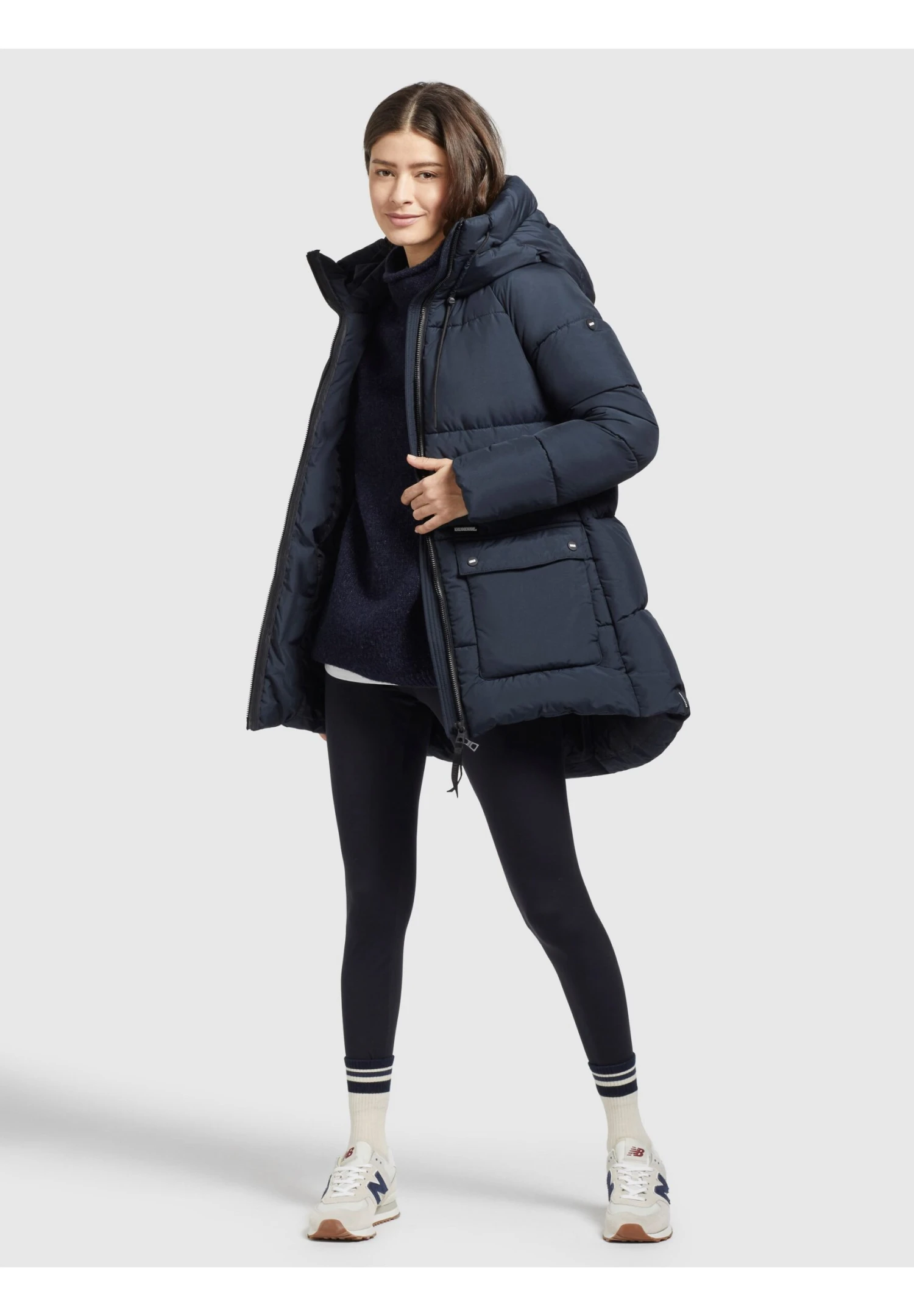 Khujo PheobeCappotto InvernaleSchwarzblau Donna Cappotti KH121U15N-K12 4 Khujo PheobeCappotto InvernaleSchwarzblau Donna Cappotti KH121U15N-K12 - immagine 4