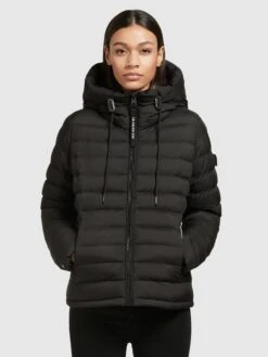 Khujo Lovina3 MattGiacca InvernaleSchwarz Donna Giacche E Blazer KH121U141-Q11