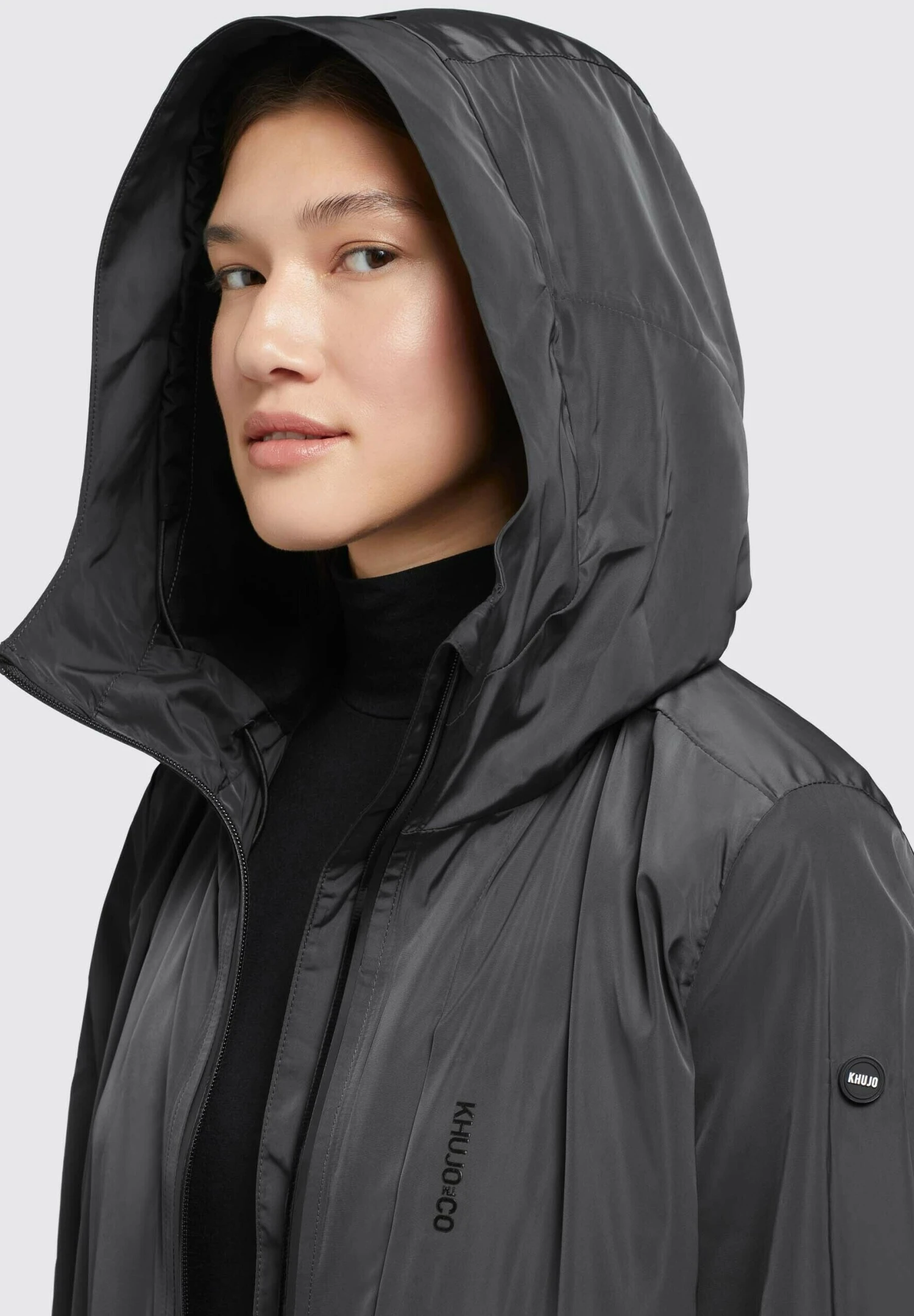 Khujo Mantel Ging - Cappotto Corto - Schwarz 4 Khujo Mantel Ging - Cappotto Corto - Schwarz - immagine 4