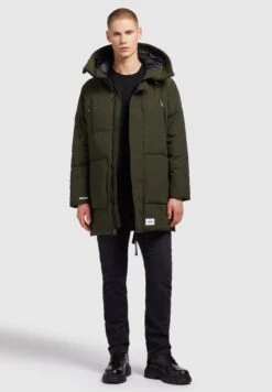 Khujo Cappotto Invernale - Khaki Grün -Vendite Khujo ebf50848cc6747f6b629b98392897408