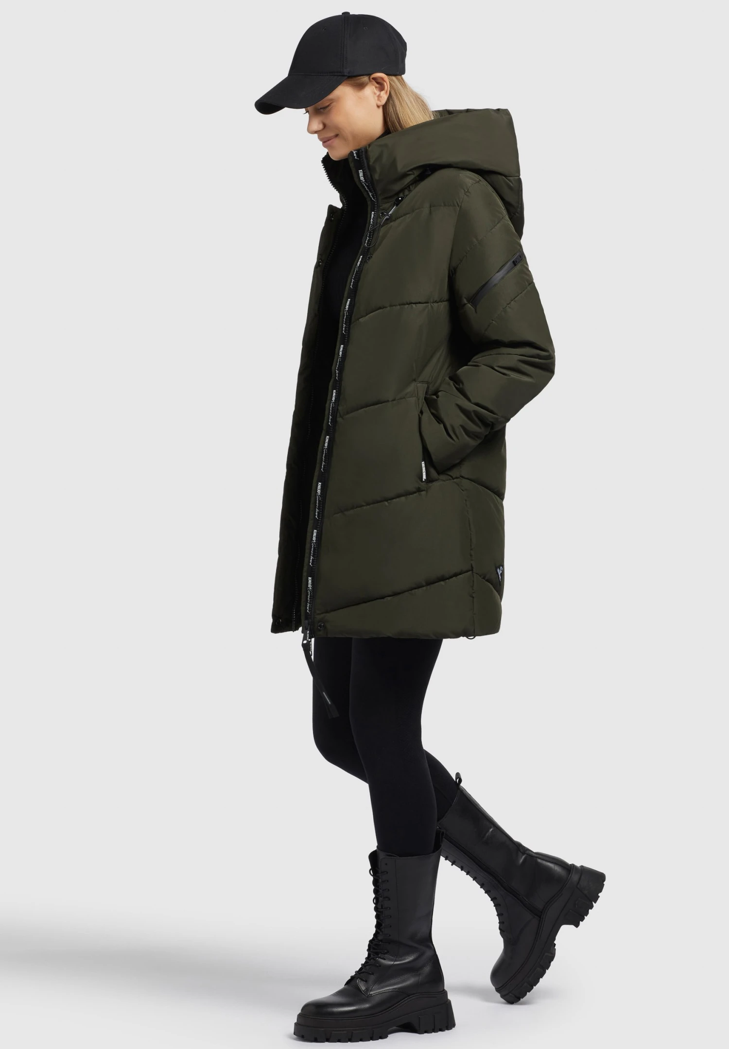 Khujo Jordis4Cappotto InvernaleDunkelgrün Donna Cappotti KH121U1DK-M11 7 Khujo Jordis4Cappotto InvernaleDunkelgrün Donna Cappotti KH121U1DK-M11 - immagine 7