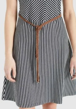 Khujo LeifaVestito EstivoDunkelblau-Weiß Gestreift Donna Vestiti KH121C0D1-K11 -Vendite Khujo f13b10be080145fcb2edf6ef1d8218ff