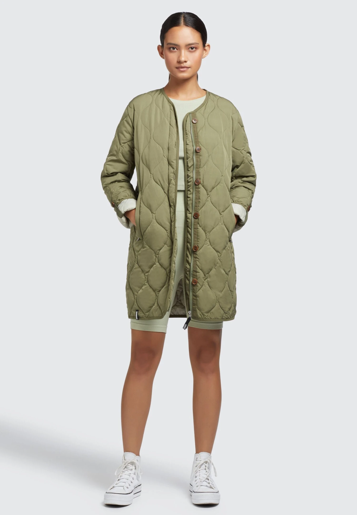 Khujo SiraGiacca Da Mezza StagioneOlivgrün Donna Giacche E Blazer KH121U185-N11 2 Khujo SiraGiacca Da Mezza StagioneOlivgrün Donna Giacche E Blazer KH121U185-N11 - immagine 2