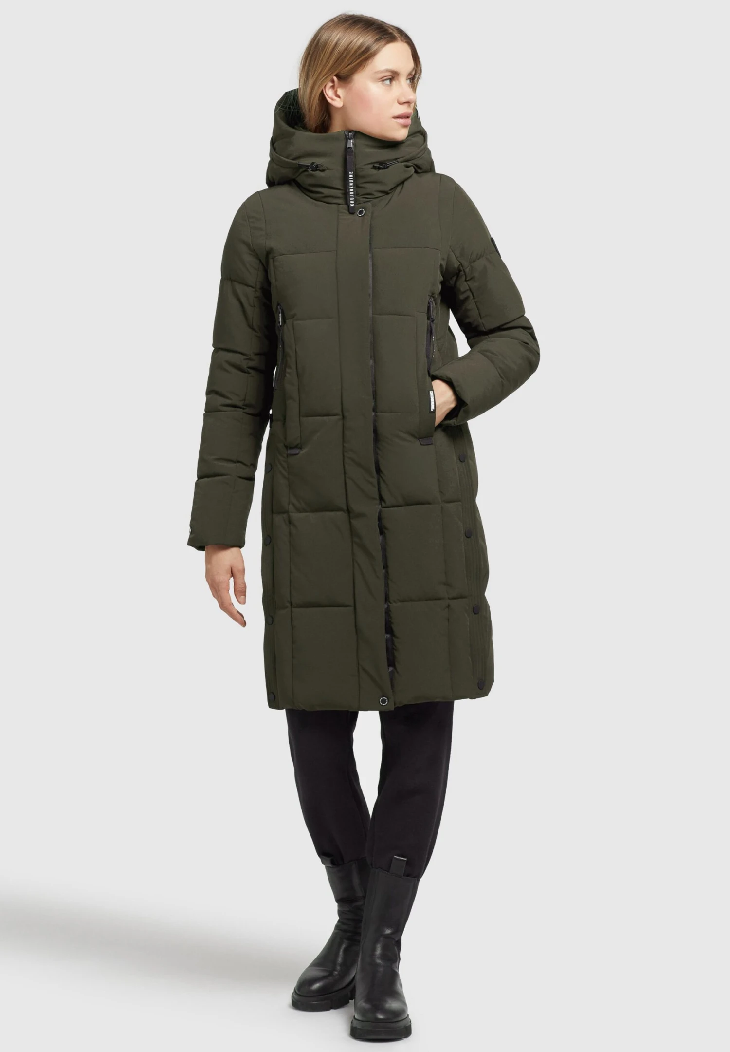 Khujo NamitaCappotto InvernaleDunkelgrün Donna Cappotti KH121U14Z-M11 4 Khujo NamitaCappotto InvernaleDunkelgrün Donna Cappotti KH121U14Z-M11 - immagine 4