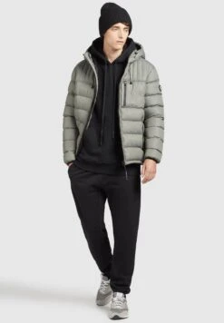 Khujo WangGiacca InvernaleGraugrün Polyester Uomo Giacche KH122T0CT-M11 -Vendite Khujo fff35a22ad3d49399ad4b977f130781e